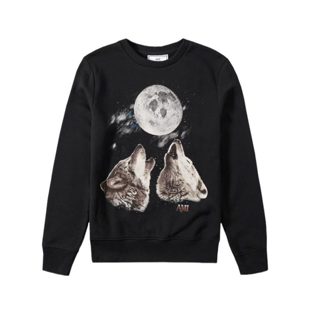 AMI PARIS Wolves print sweatshirt Large